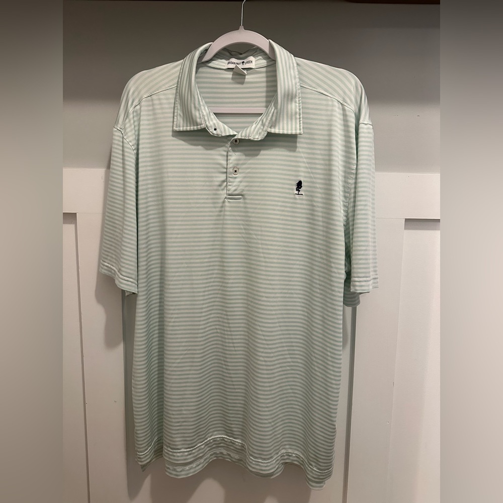 Breakfast Creek men’s XL dri fit polo style shirt.